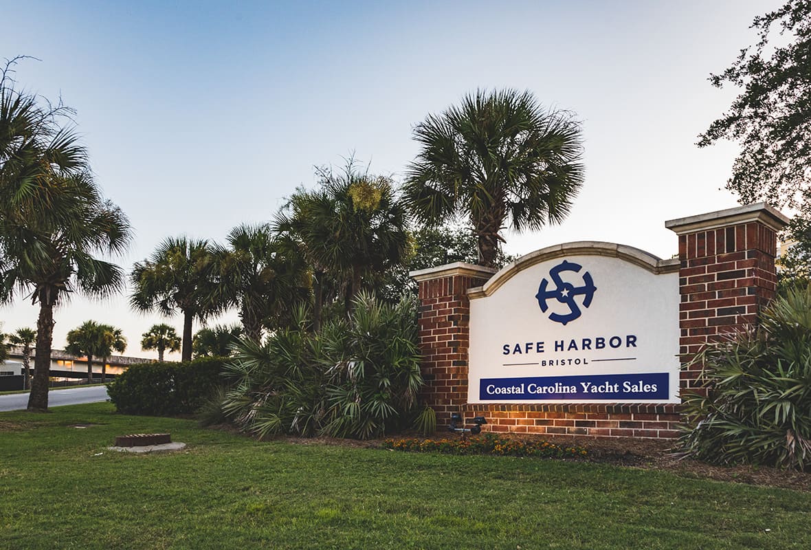 Entrance to marina