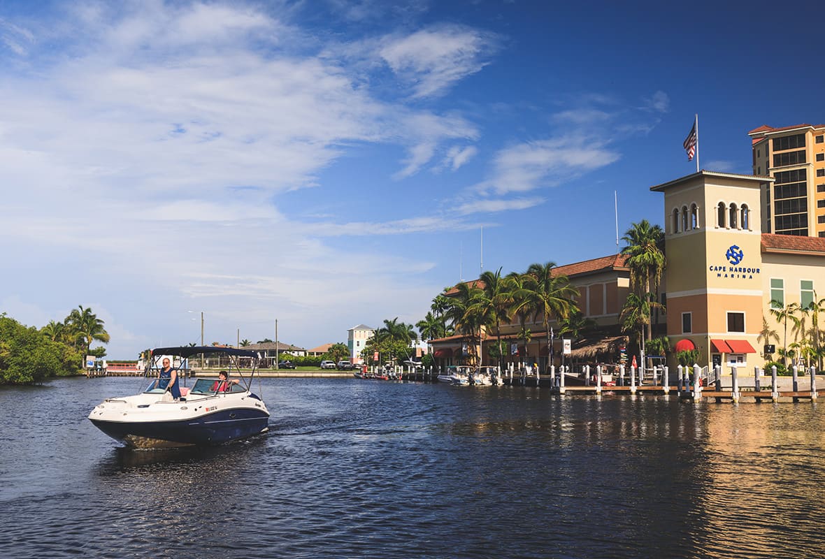 View of marina