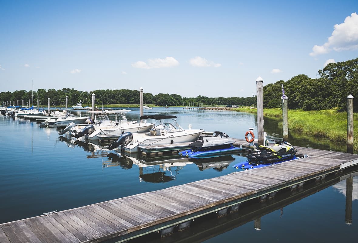 Boats docked