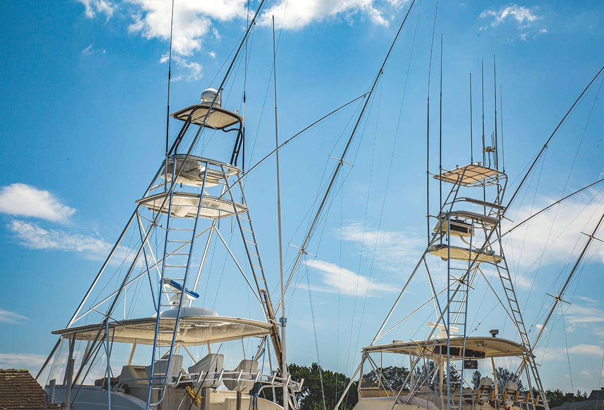 Top of boats