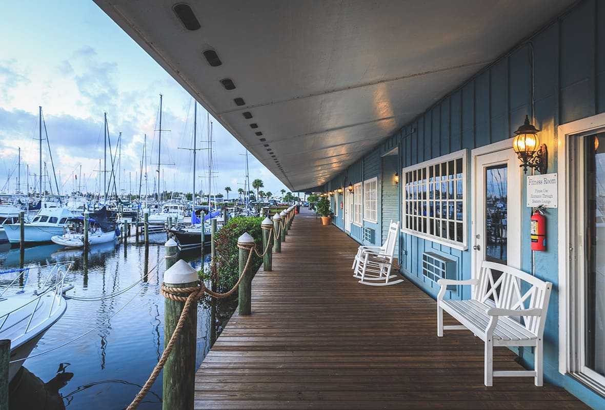Marina entrance