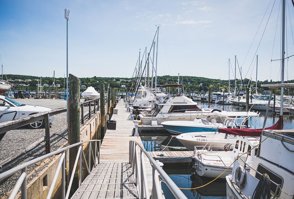 Boats docked