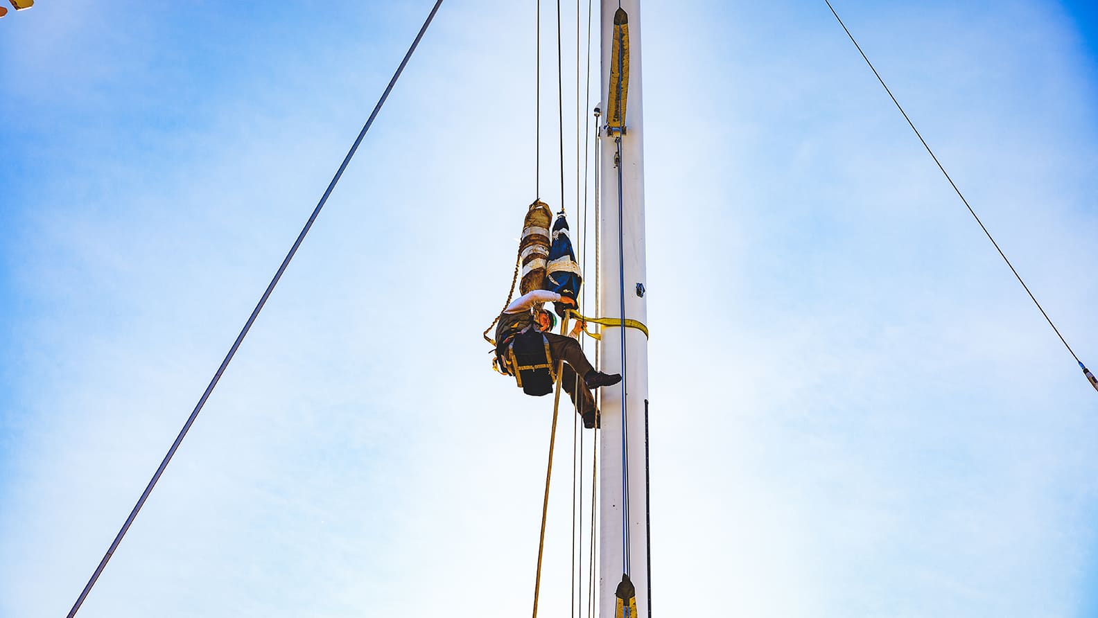 repairing mast