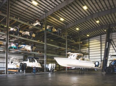 inside storage facility