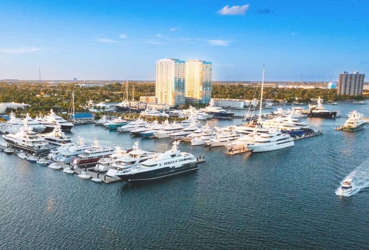 vue aérienne de Safe Harbor Rybovich