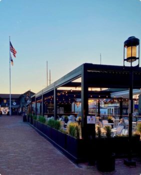 terraza exterior del Black Pearl