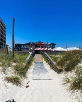 beach walkway