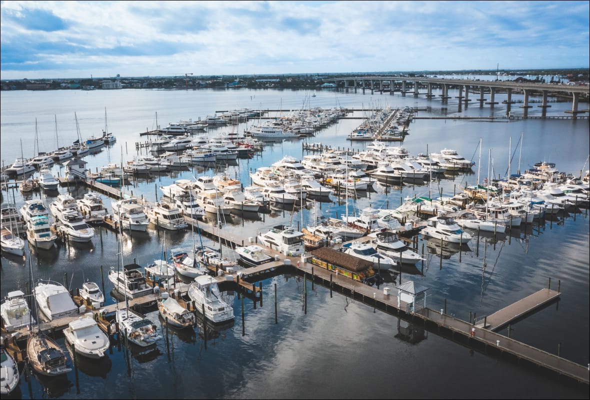 lots of boats in slips