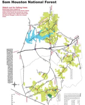 sam houston map