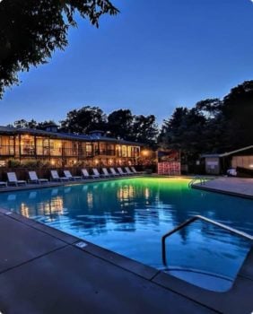 pool and night