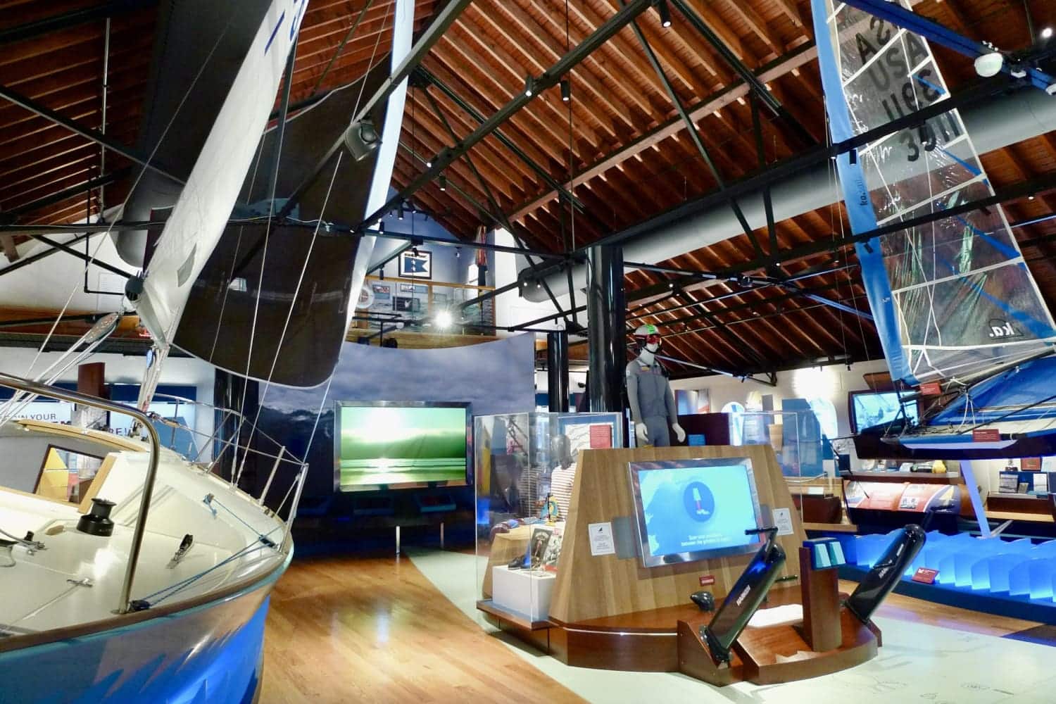 sailboating in museum