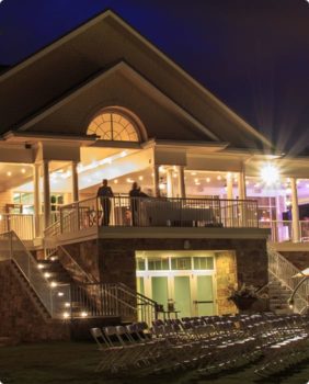 event venue set up for wedding