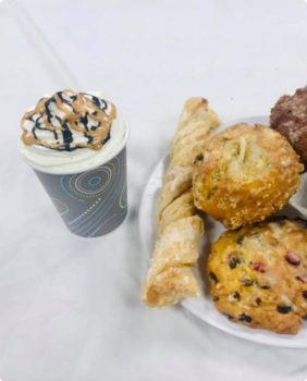 pastries and coffee