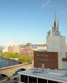 le musée des sciences vu d'en haut