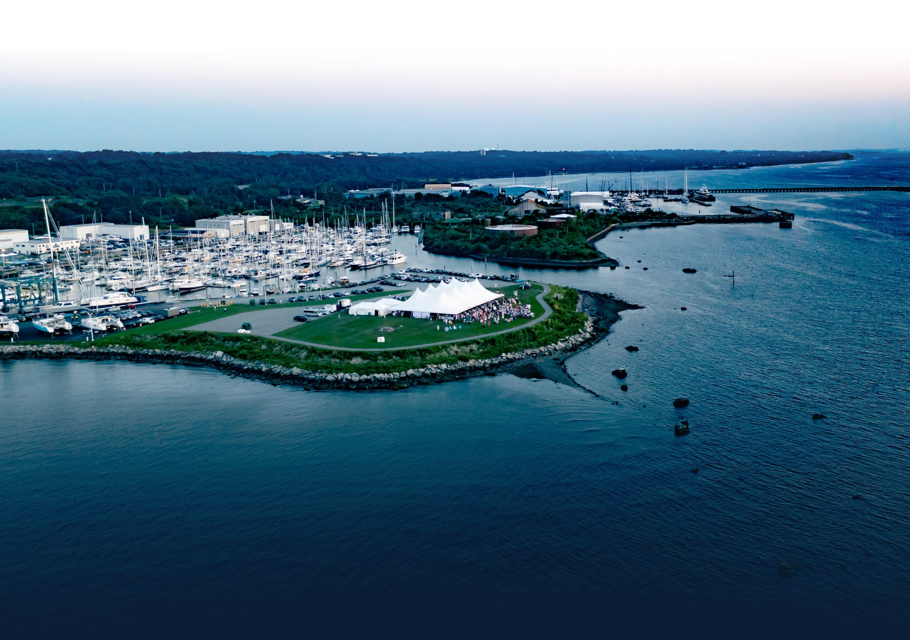 marina aerial view