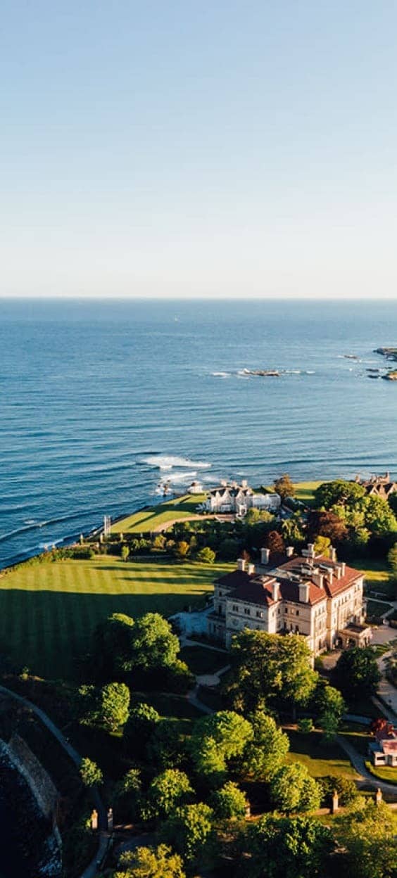 vue aérienne de Newport