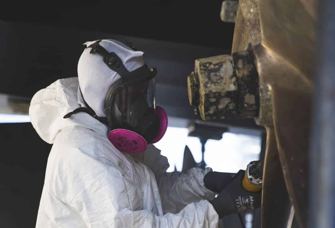 person welding