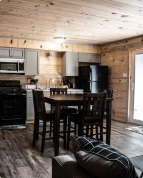 dining table and chairs in kitchen