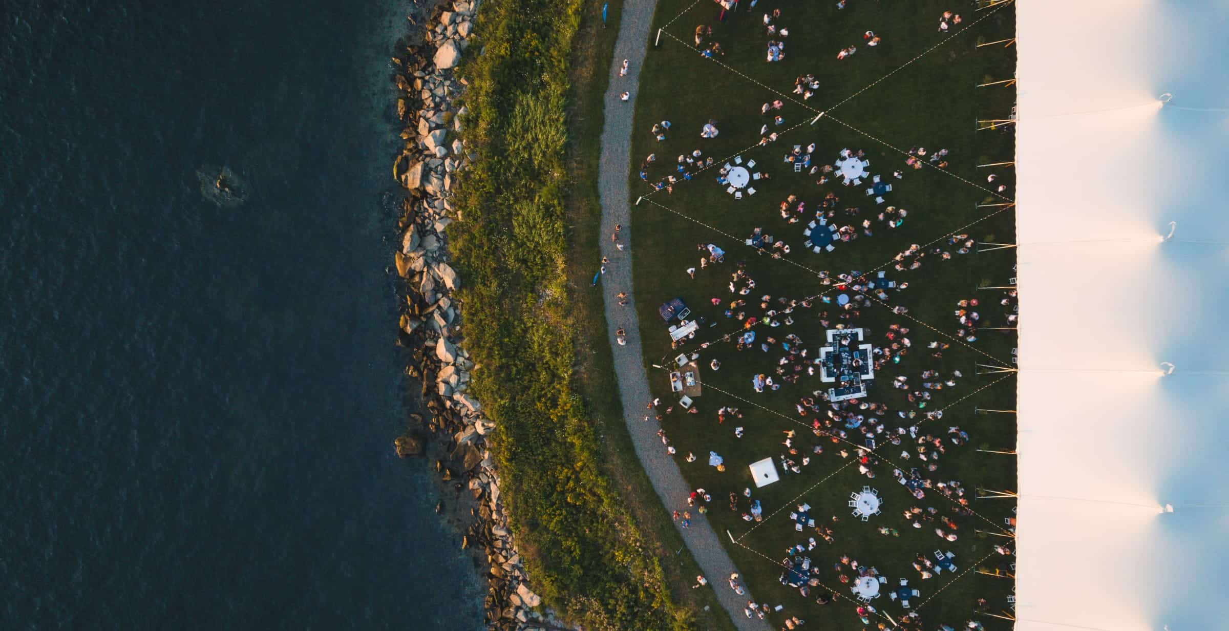 Vista aérea delRace Weekend Safe Harbor 